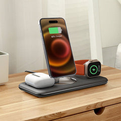 3 i 1 trådløs oplader til Smartphones, AirPods og Apple Watch - 2 - reFix.dk