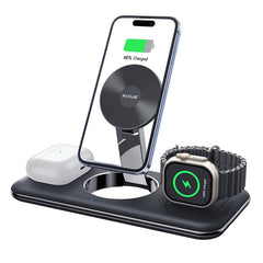 3 i 1 trådløs oplader til Smartphones, AirPods og Apple Watch - reFix.dk
