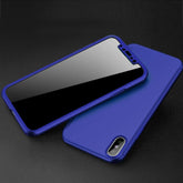 360 graders cover til iPhone X I metal blå - reFix.dk