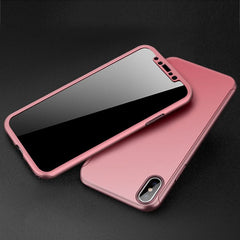 360 graders cover til iPhone X I rosa - reFix.dk