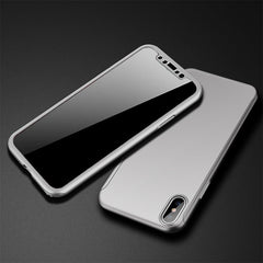 360 graders cover til iPhone X i sølv - reFix.dk