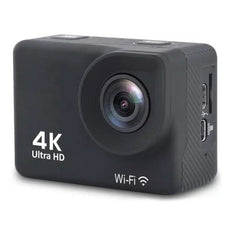 4K sports aktion kamera / wide-angle / vandtæt / tilbehør (m/WiFi)