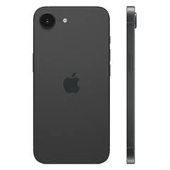 Refurbished iPhone 16e 128GB Sort side view | reFix.dk