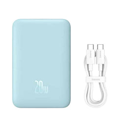 Baseus 10000mAh 20W MagSafe Powerbank - Blå (+USB-C kabel)