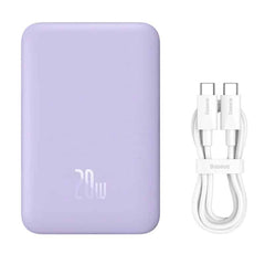 Baseus 10000mAh 20W MagSafe Powerbank - Lilla - 3 - reFix.dk