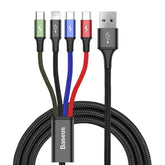 Baseus 4-i-1 hurtig opladningskabel (2x usb-c) - reFix.dk