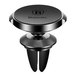 Baseus magnetisk læder mobilholder med kabelklip - reFix.dk