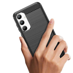 Carbon cover til Samsung A35 - Sort