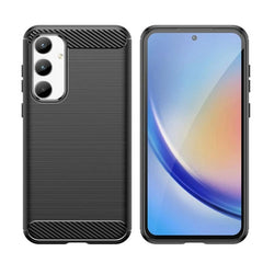 Carbon cover til Samsung A35 - Sort