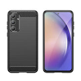 Carbon cover til Samsung A55 - Sort