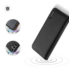 DUX DUCIS Hivo læder flop cover med RFID til Samsung S24 - 1 - reFix.dk