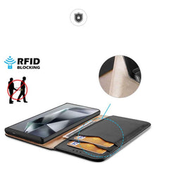 DUX DUCIS Hivo læder flop cover med RFID til Samsung S24 Ultra - 3 - reFix.dk