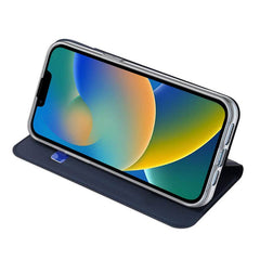 Dux Ducis læder flip cover til iPhone 14 pro front - reFix.dk