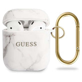 Guess TPU Marble cover til AirPods - hvid marble - reFix.dk