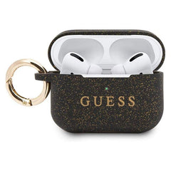 Guess silikone cover til AirPods Pro - sort glitter - reFix.dk