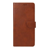 Læder flip cover til iPhone 15 Brun - reFix.dk