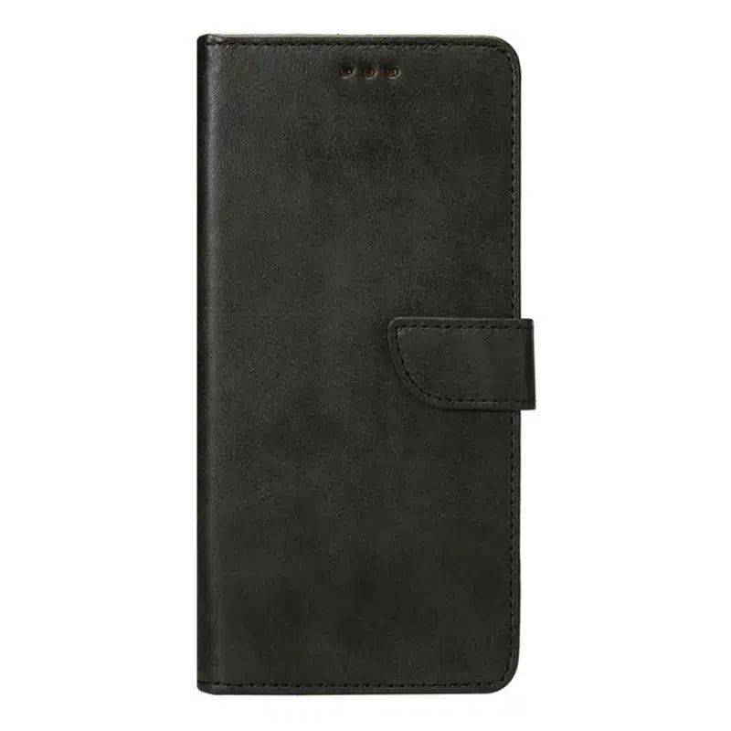 Læder flip cover iPhone 15 Sort - reFix.dk