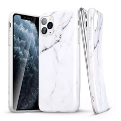 Marble cover til iPhone 12 Pro Max - Hvid marble - reFix.dk