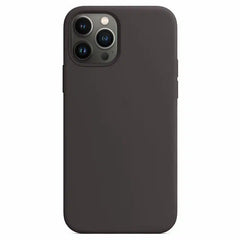 Premium silikone cover med MagSafe til iPhone 12 | 12 Pro - sort - reFix.dk