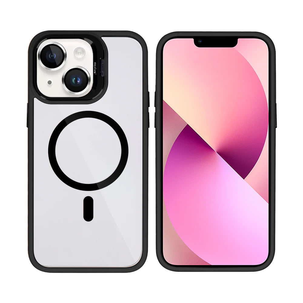 Premium Clear Case med MagSafe til iPhone 14 - Sort - reFix.dk