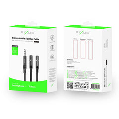 Rixus 3.5mm jackstik splitter - 3 - reFix.dk