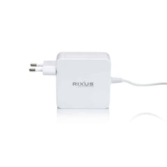 Rixus 61W USB-C oplader til MacBook Hvid - reFix.dk