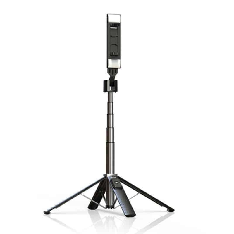 Rixus Premium selfie stick med dobbelt LED-lys - reFix.dk