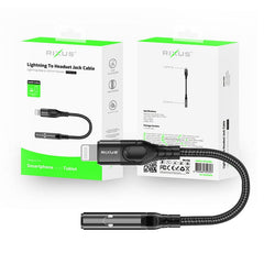 Rixus lightning til 3,5 mm jackstik adapter - 3 - reFix.dk