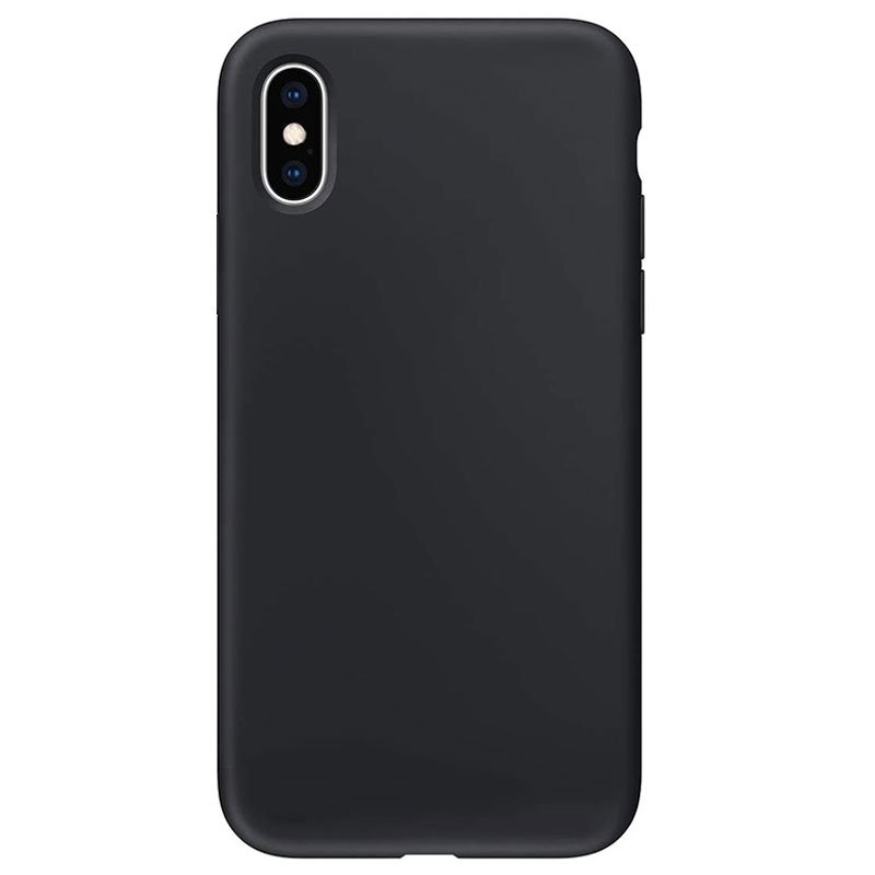 Silikone cover til iPhone X/XS sort - reFix.dk