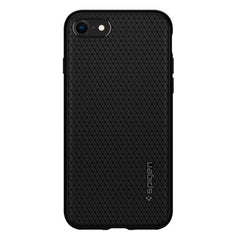 Spigen Liquid Air cover til iPhone SE (2022/2020) / 8 / 7 - Sort - reFix.dk