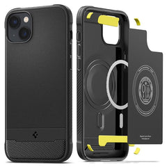 Spigen Rugged Armor cover til iPhone Black - reFix.dk