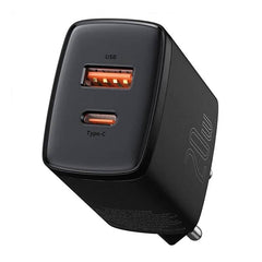 Baseus Compact hurtig oplader (20W) sort - reFix.dk