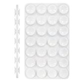 Dobbelt Silikone Sugekop Mobilholder - Hvid - reFix.dk