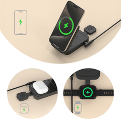 Dudao 3 i 1 Trådløs MagSafe Oplader (15 W) - 1 - reFix.dk