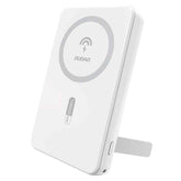 Dudao K14S+ 10000mAh powerbank med USB-C / USB-A / MagSafe med stativ - Hvid - reFix.dk
