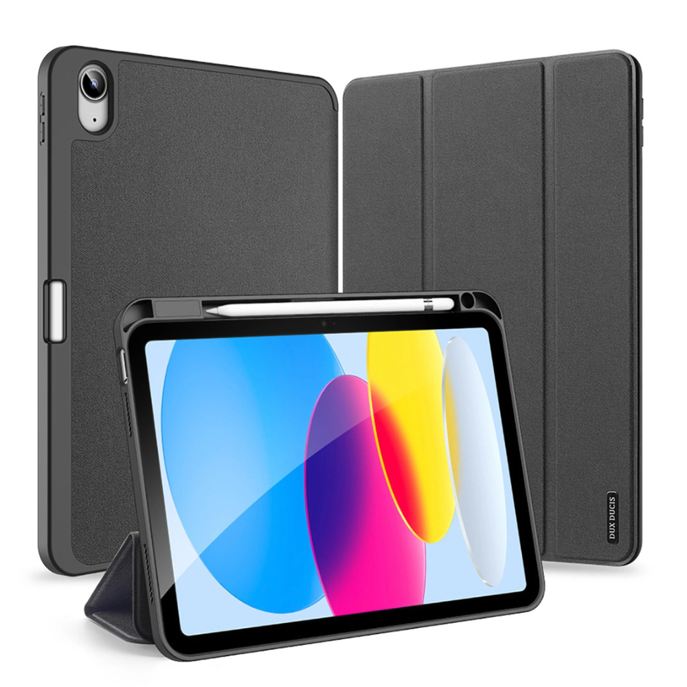 Dux Ducis Domo Smart Cover til iPad 11 (2025) / iPad 10.9 (2022) - Sort - reFix.dk