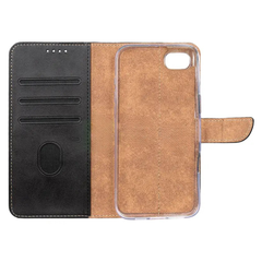 Flip læder cover til iPhone SE (2022 / 2020) / 8 / 7 - sort - 2 - reFix.dk