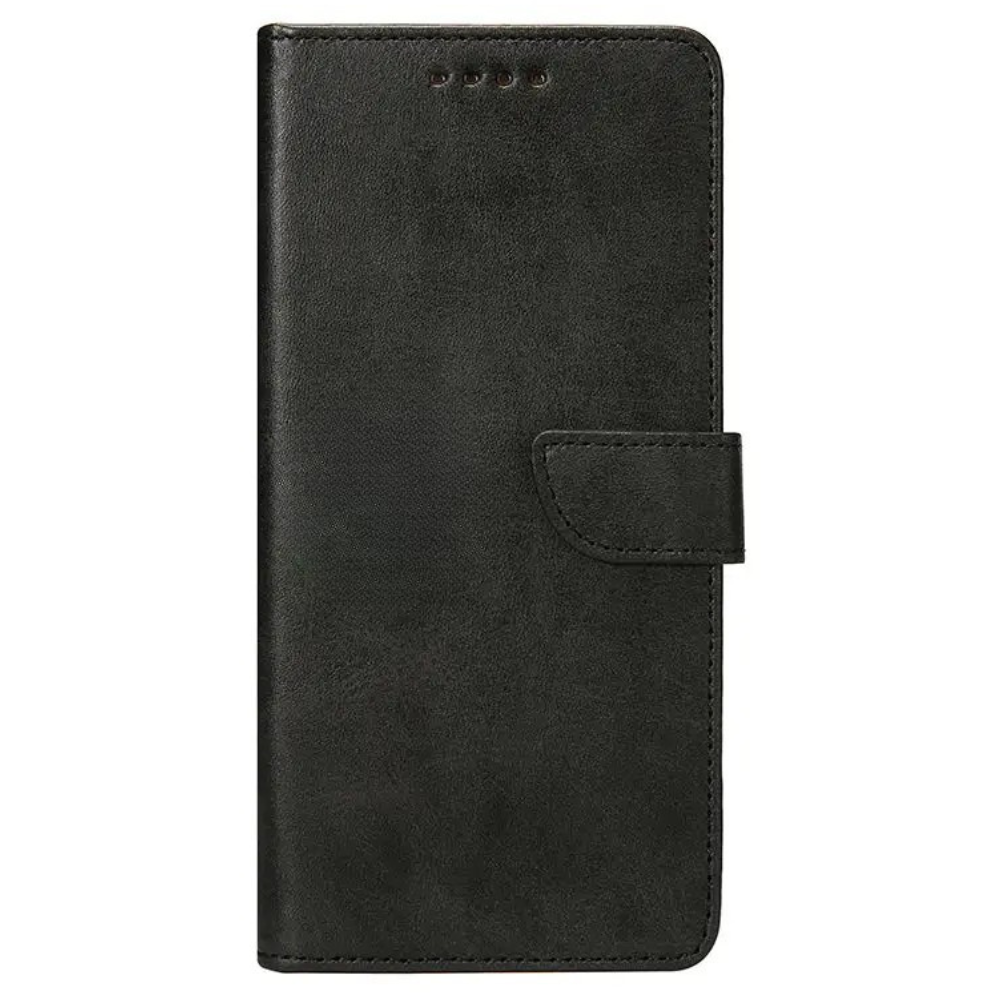 Flip læder cover til iPhone SE (2022 / 2020) / 8 / 7 - sort - reFix.dk