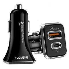 FLOVEME Dobbelt USB-port biloplader - reFix.dk
