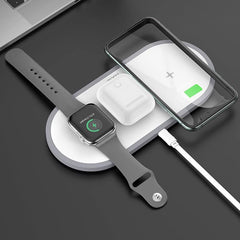 Hoco 3-i-1 trådløs hurtig oplader 2 - reFix.dk