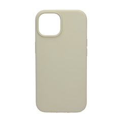 iPhone 15 Cover – Premium Soft Touch Silikone - beige - reFix.dk