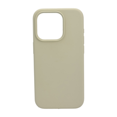 iPhone 15 Pro Cover – Premium Soft Touch Silikone - beige - reFix.dk