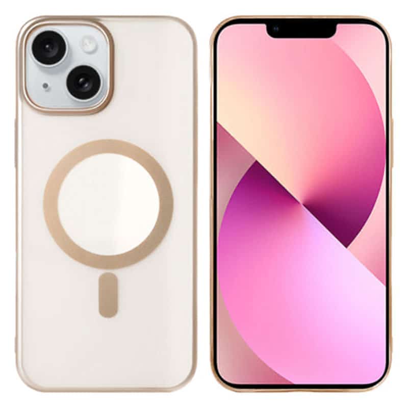 iPhone 14 / 13 instinct mag cover - Desert Titanium - reFix.dk