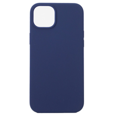 iPhone 15 Cover – Premium Soft Touch Silikone Med MagSafe - Mørkeblå - reFix.dk