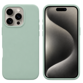 iPhone 15 Pro Cover – Premium Soft Touch Silikone - Mintgrøn - 1 - reFix.dk