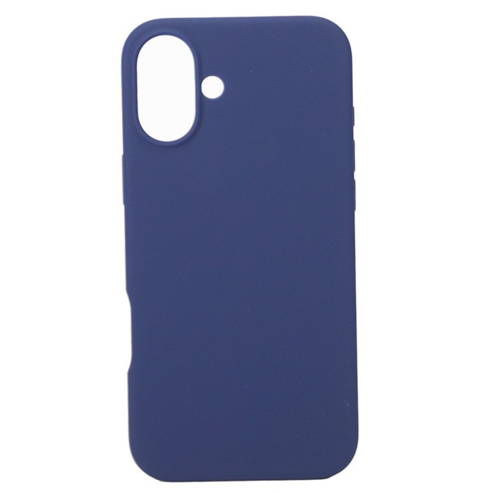 iPhone 16 Cover – Premium Soft Touch Silikone Med MagSafe - Mørkeblå - reFix.dk