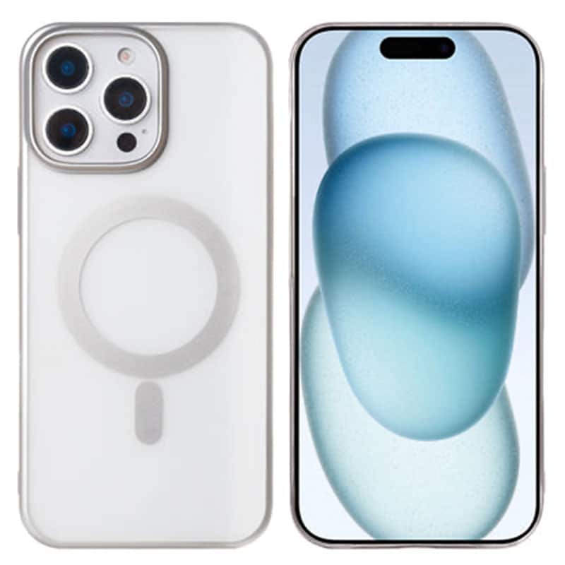 iPhone 16 Pro instinct mag cover - Sølv - reFix.dk