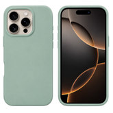iPhone 16 Pro Cover – Premium Soft Touch Silikone - mintgrøn - reFix.dk