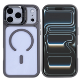 iPhone 18 Pro / 17 Pro Cover – Premium Clear Case med MagSafe & Kamera Glas - Titanium grå - reFix.dk