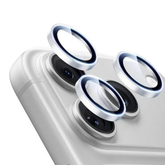 iPhone 18 Pro / Pro Max Kamera Linse Beskyttelse – Metal & Hærdet Glas (HD) - Sølv - reFix.dk